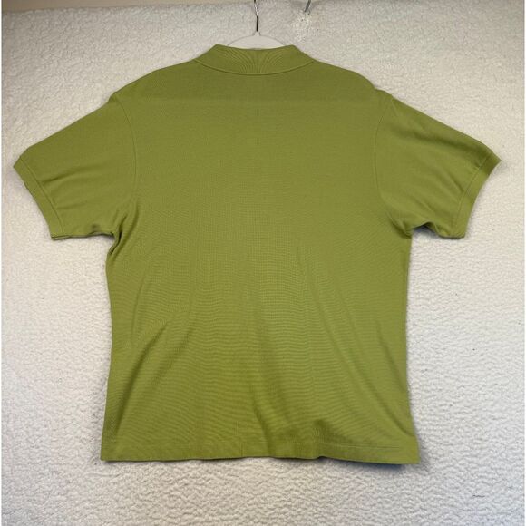 Lacoste Polo Shirt Mens Extra Large Lime Green Classic Fit Lightweight Preppy - Picture 2 of 7
